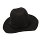 thumbnail image 2 of Sombrero de fieltro Nikou color negro tostado claro con protección solar ala ancha y plana, 2 of 15