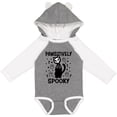 thumbnail image 3 of Inktastic Pawsitively Spooky Skeleton Cat with Ghosts and Crosses Boys or Girls Long Sleeve Baby Bodysuit, 3 of 5