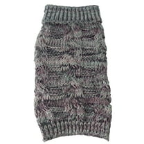 Pet Life ® 'Royal Bark' Heavy Cable Knitted Designer Fashion Dog Sweater