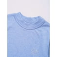 thumbnail image 5 of YONGHS Kids Boys Girls Thermal Long Johns Set Long Sleeve Tops and Pants Warm Base Layer Set Blue 9-10, 5 of 7
