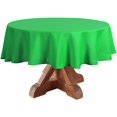 thumbnail image 4 of LAICAIW Nappe Ronde 210 G/m2, Nappe en Microfibre Résistante à l'Eau, Housse de Table Circulaire en Tissu Décoratif pour Usage Extérieur et Intérieur (Vert, Diamètre 70 Pouces), 4 of 7