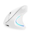 thumbnail image 6 of Plug 2.4G Wireless Vertical Mouse Rechargeable Upright Ergonomic Mouse 3 Adjustable Movement Speed Levels RGB Flowing Light Plug N Play, White, 6 of 7