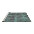 thumbnail image 2 of Ahgly Company Machine Washable Indoor Rectangle Persian Turquoise Blue Bohemian Area Rugs, 5' x 8', 2 of 4