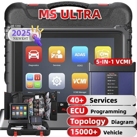 Autel MaxiSys Ultra 2025 Diagnostic Scanner - 5-in-1 VCMI，ECU Programming, 40 Reset, 3K+ Active Test