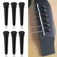 thumbnail image 3 of 6Pcs Fixed Guitar Bridge Pin Wooden Guitar Bridge Pin Replacement Acoustics Guitar Easy To Use, 3 of 6