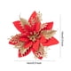 thumbnail image 2 of Decoraciones de flores con purpurina, cabezas de flores en polvo con purpurina de 14cm para decoración de árbol de Navidad, 2 of 8