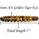 thumbnail image 2 of Nvzi Pulsera elástica de cristal curativo con cuentas redondas de piedra natural de 6 mm, 7 pulgadas, color neutro, marrón., 2 of 4