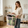 thumbnail image 5 of Storage Bags with Zipper 4 Pack, Large Foldable Clothes Blanket Organizer for Bedding Comforter, Heavy Duty Transparent Moving Bags with Handles, Space Saver for Home Closet, 5 of 5