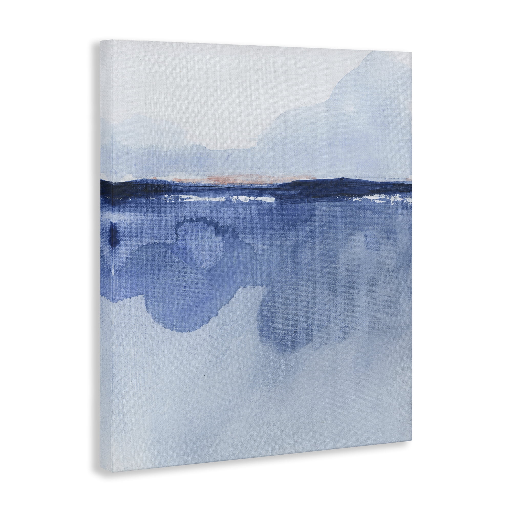 Stupell Industries Abstract Fluid Landscape Abstract Painting Gallery Wrapped Canvas Art Print Wall Art, 30 x 40