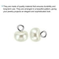 thumbnail image 4 of 10mm Pearl Buttons, 100pcs Buttons Large Buttons White Faux Pearls with Shank for Crafts Sewing Clothes, Silvery Beige, 4 of 5