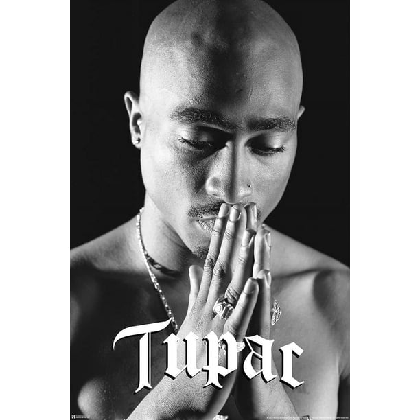 Pósteres de Tupac Póster de 2Pac Póster de Tupac rezando Pósteres de raperos de hip hop de los 90 para la estética de la habitación Recuerdos de 2Pac de mediados de los 90 Pósteres de rap Mercancía