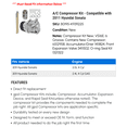 thumbnail image 2 of A/C Compressor Kit - Compatible with 2011 Hyundai Sonata, 2 of 2