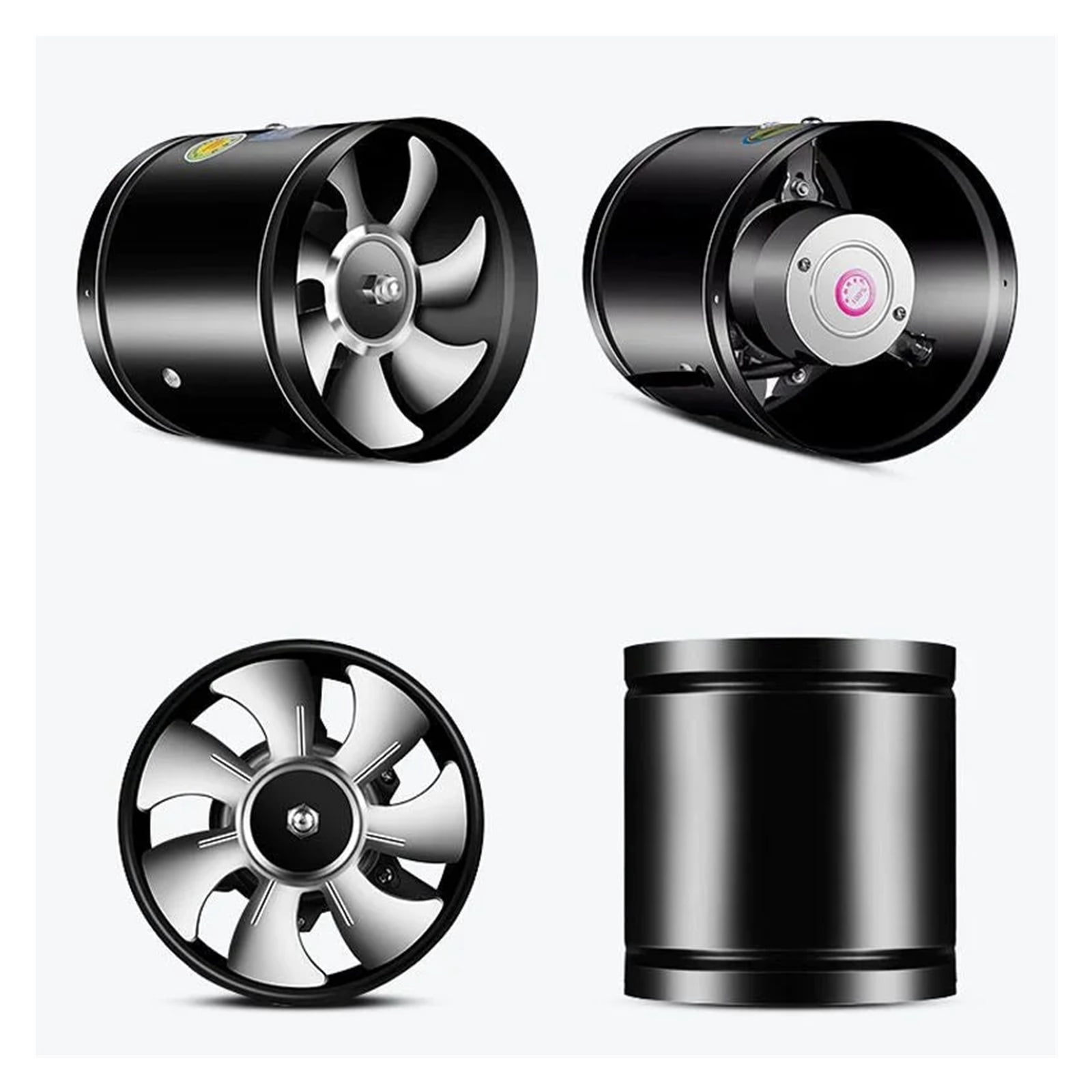 Super Suction Multifunctional Powerful Mute Exhaust Fan 4''6''7'' Pipe Vent Exhaust Fan Duct Ceiling Ventilation Blower Fans