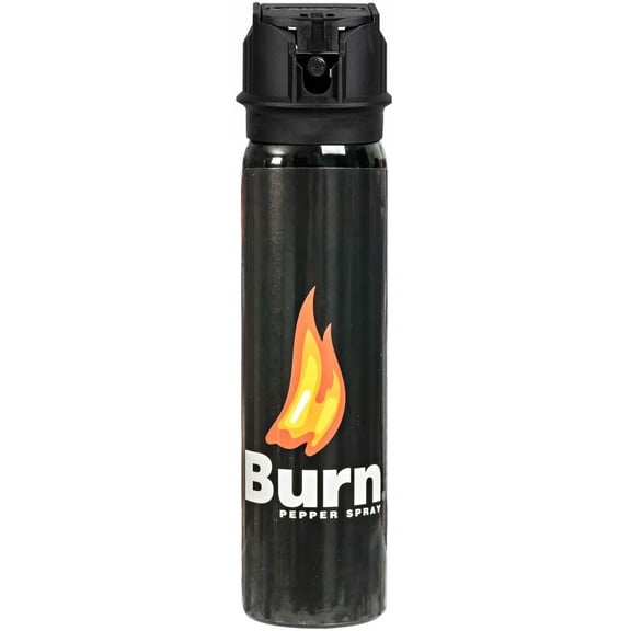 Burn Pepper Spray Heavy Duty - Max Strength - 3.7 fl oz Black
