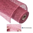 thumbnail image 3 of Unique Bargains PP Burlap Mesh 10' x 5 Yards Decorative Wrapping Ribbon, Burgundy 1 Roll, 3 of 5