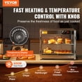 thumbnail image 2 of VEVOR Commercial Food Warmer Display Food Display Warmer for Hamburger, Pizza, Bread, Fried Chicken 800W - 58L Large Capacity, 2 of 5