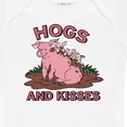 thumbnail image 4 of Inktastic Hogs and Kisses with Cute Pig Family Boys or Girls Baby Bodysuit, 4 of 5