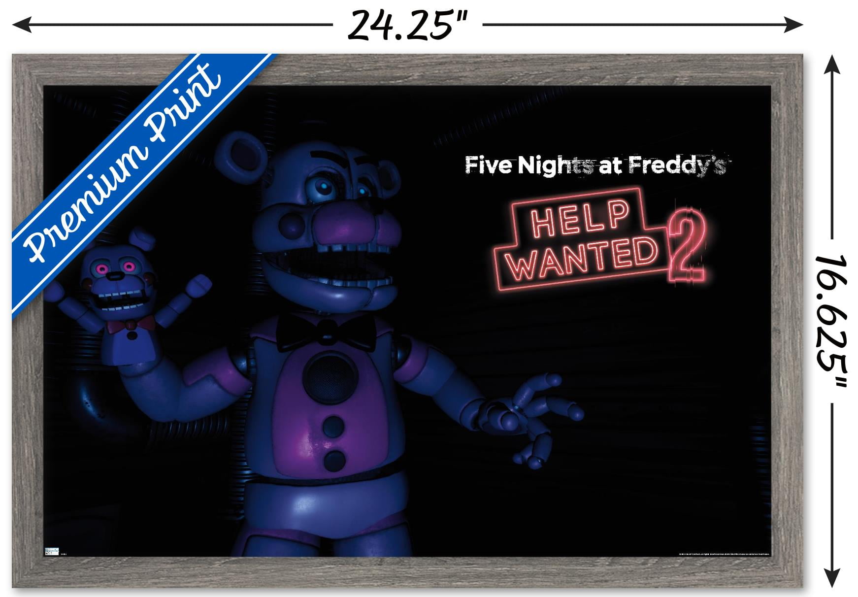 Five Nights at Freddy's: Help Wanted 2 - Funtime Freddy Wall Poster, 14.725" x 22.375" Framed