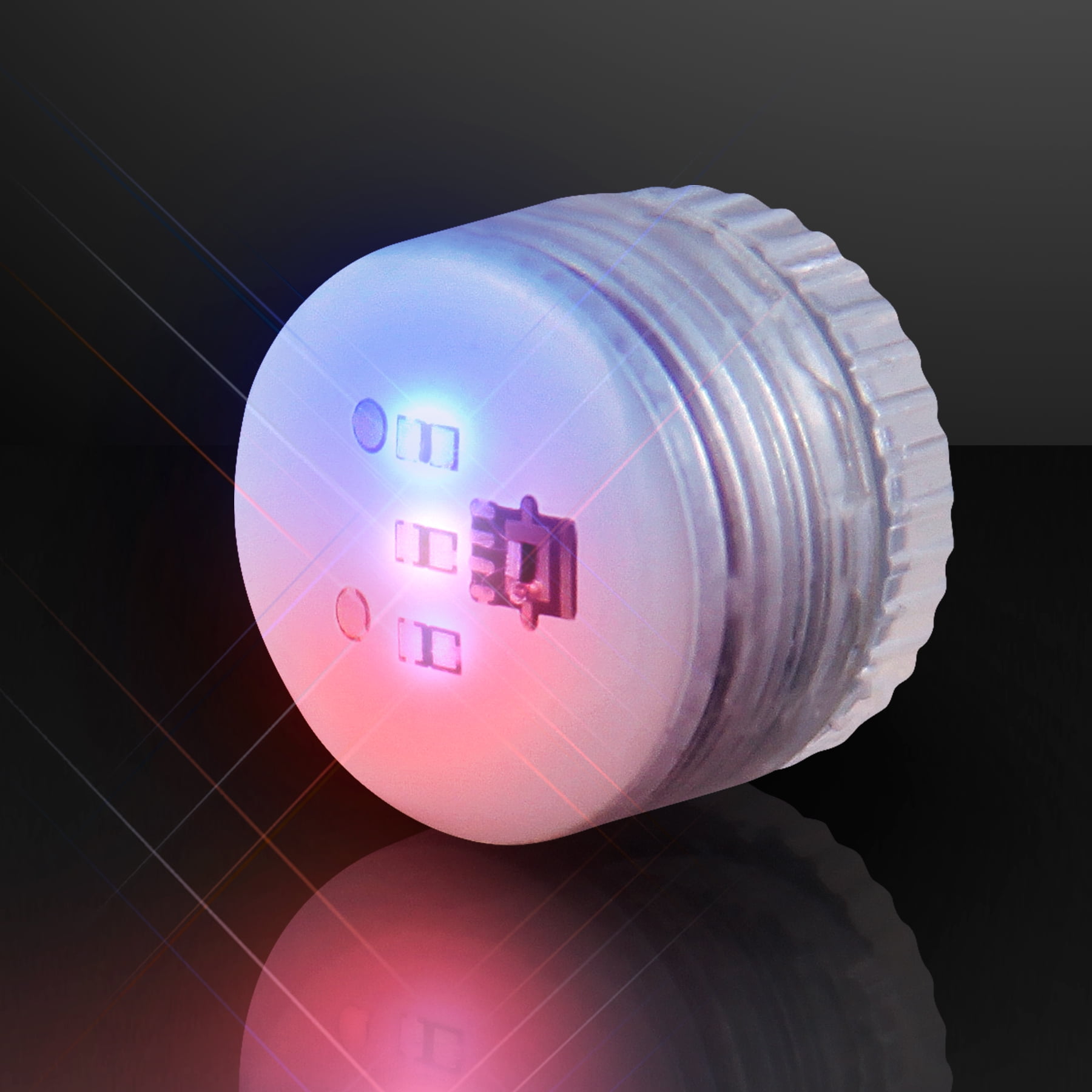 FlashingBlinkyLights Set of 25 Red White and Blue Flashing LEDs
