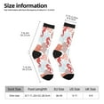 thumbnail image 2 of Fuzoiu Tropical Corals Seahorse Print Athletic Crew Socks for Men & Women,Casual Crew Socks,Above Ankle Crew Socks for Business, Casual, 2 of 6