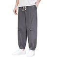 thumbnail image 5 of Vedolay Men's Pants 2023 Loose Baggy with Pockets Gym Sweatpants Grey,2XL, 5 of 5