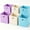Beige & Blue & Lavender, variant on Dailivio Collapsible Fabric Cube Storage Bins (10.5" x 10.5"), Storage Cubes Organizer Baskets Bins with Handles, Navy Blue, 6 Pack