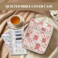 thumbnail image 3 of Pzuqiu Pink Polka Dots Bible Covers for Women Quilted Large Size Bible Carrying Case Church Bag with Pockets&Tags Scripture Book Cover Organizer Tote Bags Gifts for Easter Day, 3 of 7