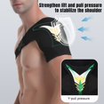 thumbnail image 5 of AQGT Adjustable Shoulder Brace Men Women Torn Rotator Cuff Pain Relief Compression Sleeve Wrap Recovery Shoulder Stability Support Strap, 5 of 8