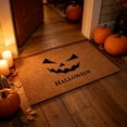 thumbnail image 5 of Wooowa Halloween Retro Faux Coconut Fiber Doormat Scraper Polyester 23.6x15.7 Inch Non Slip for Entryway Front Door Festive Decor, 5 of 6
