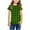 Green, variant on CHEEREAM Girls' Boys' Short Sleeve Shirts Kids Crewneck Plaid T-Shirts Summer Tops Basic Tees 3-14 Years