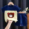 thumbnail image 1 of Conjunto de ropa para niños, camiseta para bebé (niño/niña) + Pantalones cortos, ropa de verano, chándal informal de algodón con dibujos animados para niños, conjunto de ropa para bebés Tan Jianjun unisex, 1 of 2