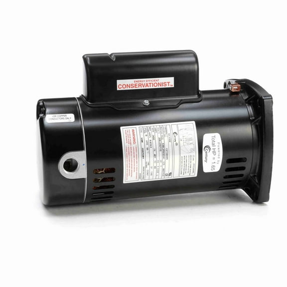 The Pool Supply Shop 1 HP Square Flange Threaded Shaft Single Phase Horizontal Pool Pump Motor