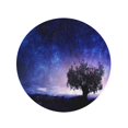 thumbnail image 2 of LADDKA 60 inch Round Beach Towel Blanket Starry Night Picturesque View Sky Tree Abstract Air Astrology Travel Circle Circular Towels Mat Tapestry Beach Throw, 2 of 2