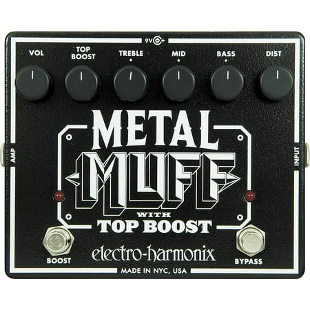 Electro-Harmonix XO Metal Muff with Top Boost Distortion Guitar Effects