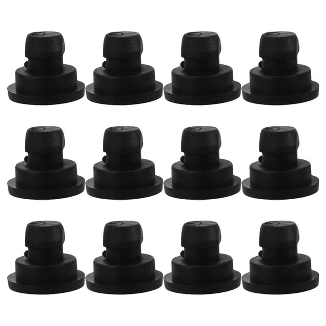 Nestingho 12pcs Replacement Rice Cooker Bumpers For Kitchen Appliances Black Rubber Noise Reduction