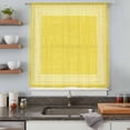 thumbnail image 5 of Yellow Retro Greek Key Sheer Curtains 84 Inches Long, Geometric Greece Ancient Rustic Light Filering Curtains, Breathable Simi Curtain Privacy Drapes for Living Room Bedroom Window Treatment, 5 of 9