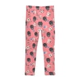 thumbnail image 4 of joogoo Girls' Leggings Skull Floral Yoga Pants 9-10T, 4 of 8