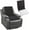 Black, variant on Extra Large Egg Crate Recliner Seat Cushion for Elderly Tufted Furry Booster Foam Cushion, Pressure Relief for Long Sitting Orthopedic Chair Cushion for Recliners Office Chairs, Grey