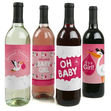 Girl Special Delivery Pink It S A Girl Stork Baby Shower Party