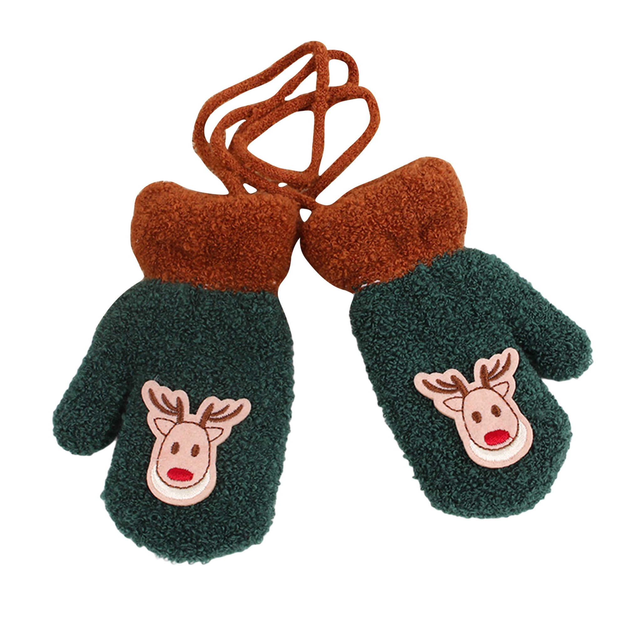 2018 New Arrival Kids Gloves Cotton Toddler Baby Cute Thicken Stitching Cartoon Girls Boys Of Winter Warm Gloves