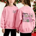 thumbnail image 1 of Cowsor Chandails en Molleton pour Filles Enfants Mignon Graphique Col Rond Chandail Tops Xmas Manches Longues Chemises de Vacances, 1 of 7