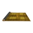 thumbnail image 2 of Ahgly Company Indoor Rectangle Abstract Yellow Modern Area Rugs, 2' x 3', 2 of 4