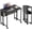 Black, variant on GlowPlume Small Folding Desk, Rolling Computer Desk Foldable with Storage Bag and Shelf, 31.5" Portable Writing Table on Wheels for Small Spaces, Home Office, Study, Easy Assembly, White