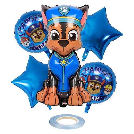 Paw Patrol Balloons Chase Set 5 pcs Fun Birthday Party Decorations Paw Patrol Theme