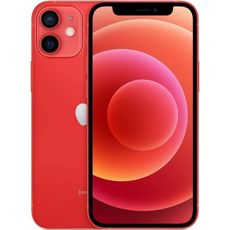 Restored Apple iPhone 12 Mini 64GB Red (Unlocked) (Refurbished)