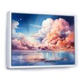 thumbnail image 2 of Designart "Fantastical Sky Minimalism" Sky Floater Framed Wall Art Living Room, 2 of 5