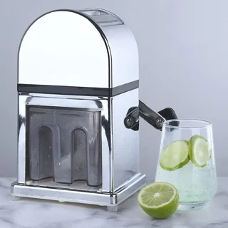  Ciieeo Ice Machine Manual Ice Shaver Snow Manual Ice Maker  Crushed Ice Manual Ice Shaver Machine for Shaved Ice Snow Cone Garlic  Mincer Tool Squeezer Ice Cubes Travel Stainless Steel: Home