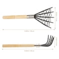thumbnail image 3 of WHAMVOX Rake Black Stainless Steel 1Pcs 15x4.3in, 3 of 8