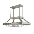 thumbnail image 2 of Elegant Designs WR1000-BSN 2 Light LED Overhead Wine Rack, Brushed Nickel, 2 of 6