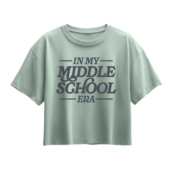 Instant Message - In My Middle School Era Short Sleeve Boxy Graphic T-Shirt